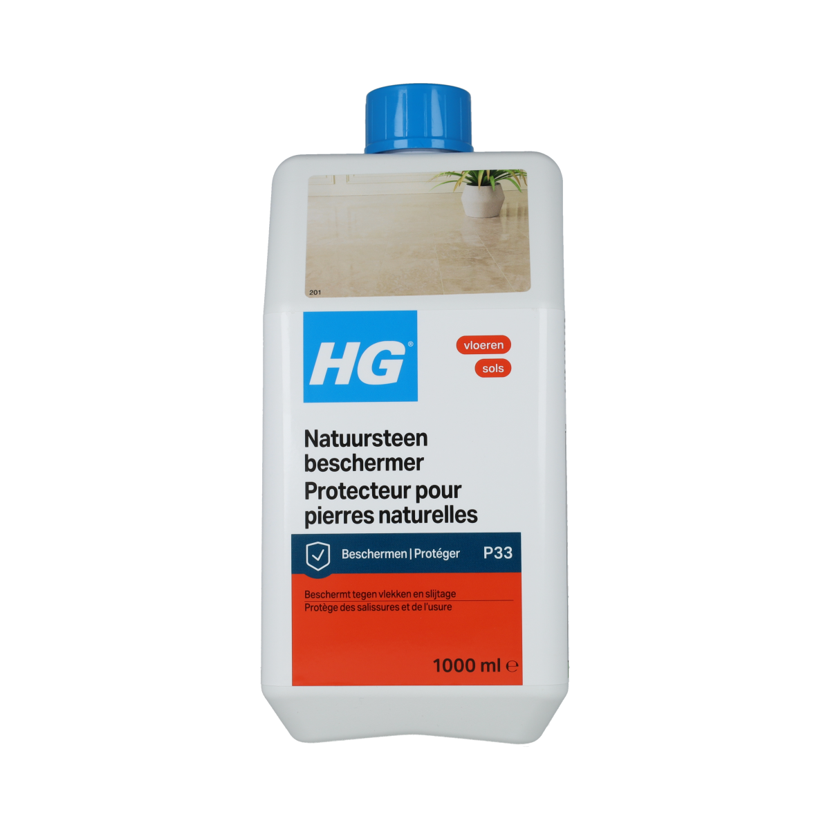 HG Natuursteen beschermer glans 1.00 Liter