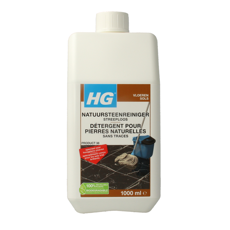 HG Natuursteen reiniger streeploos 1 Liter