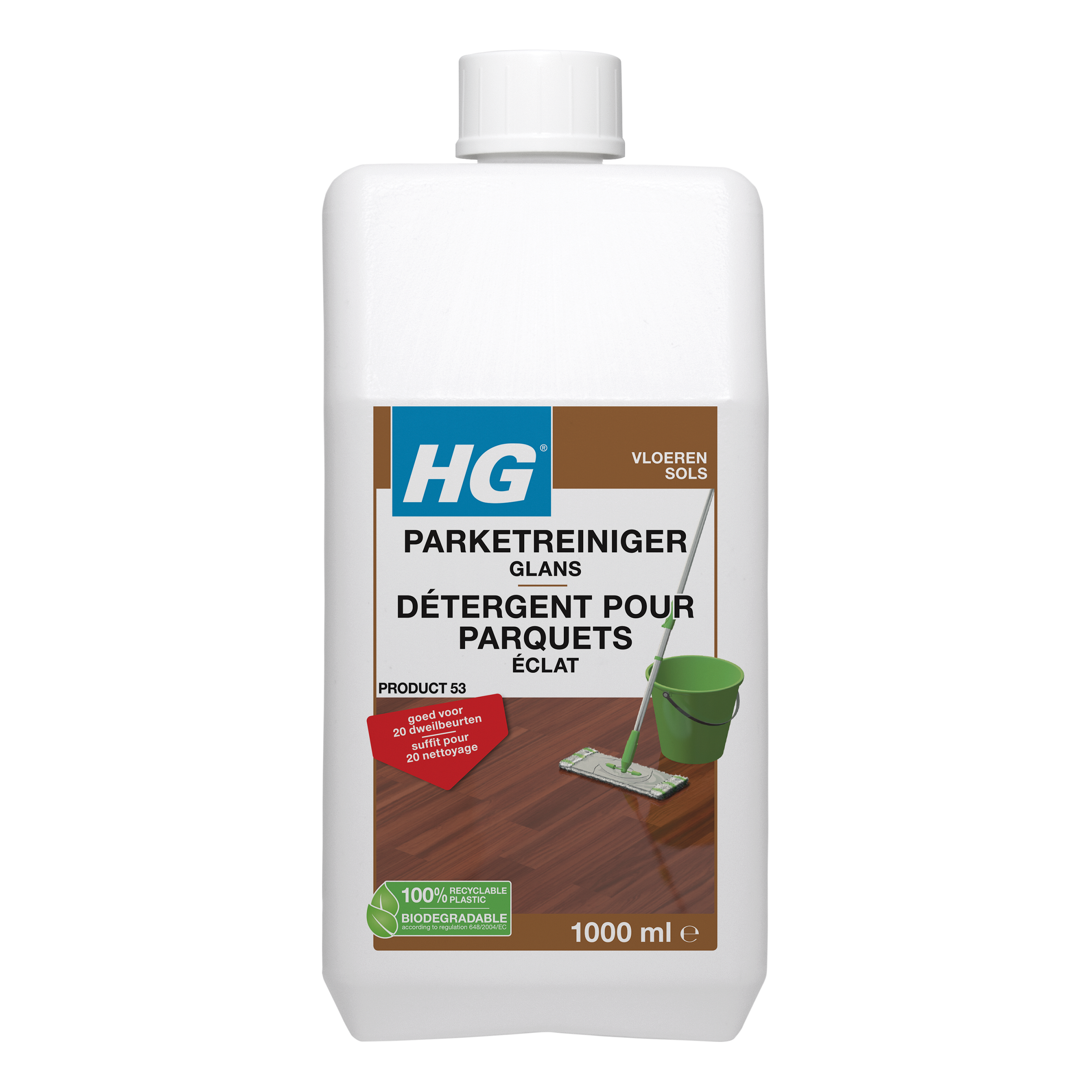 HG Parketreiniger glans 1.00 Liter