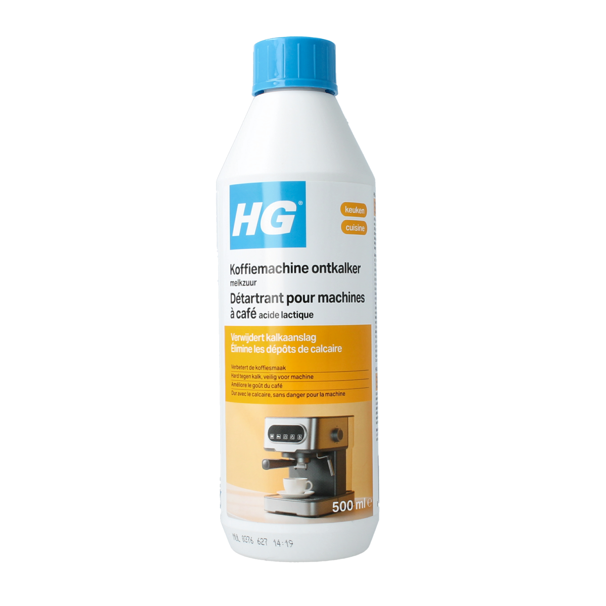 HG Koffiemachine ontkalker melkzuur 500.00 Milliliter