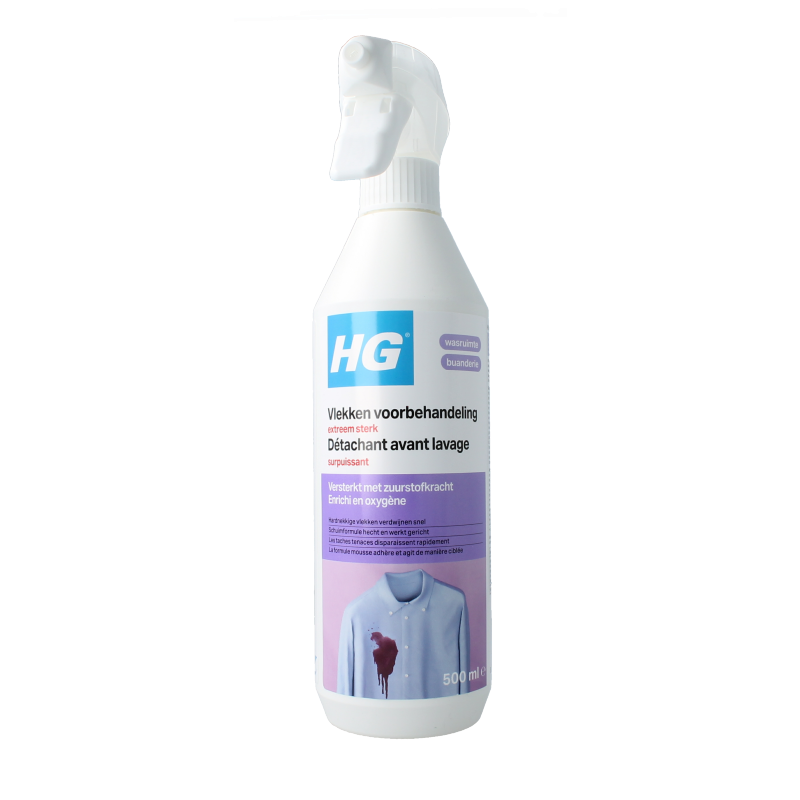 HG Vlekkenvoorbehandeling extreem sterk 500 Milliliter