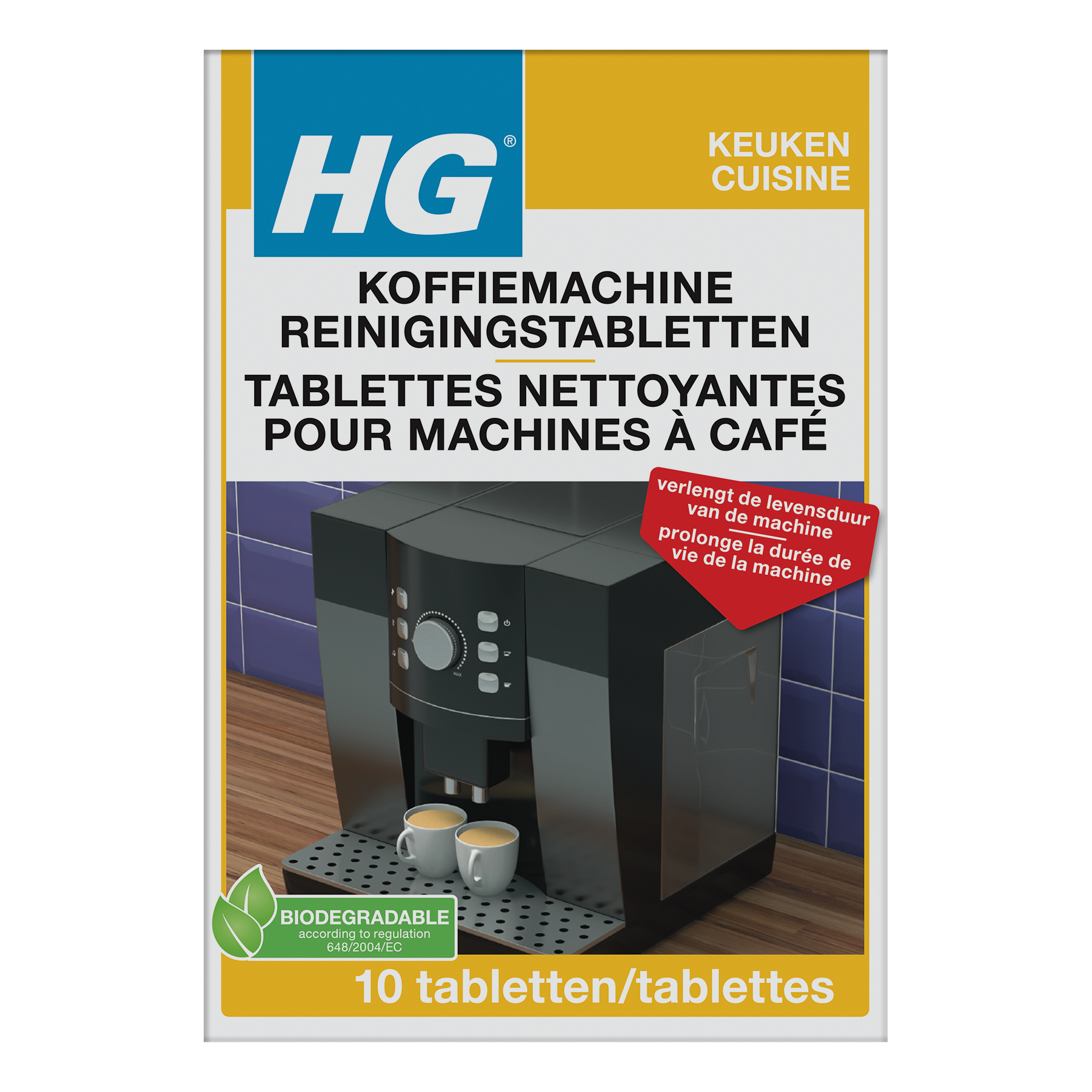 HG Koffiemachine Reinigingstablet 10.00 Stuks