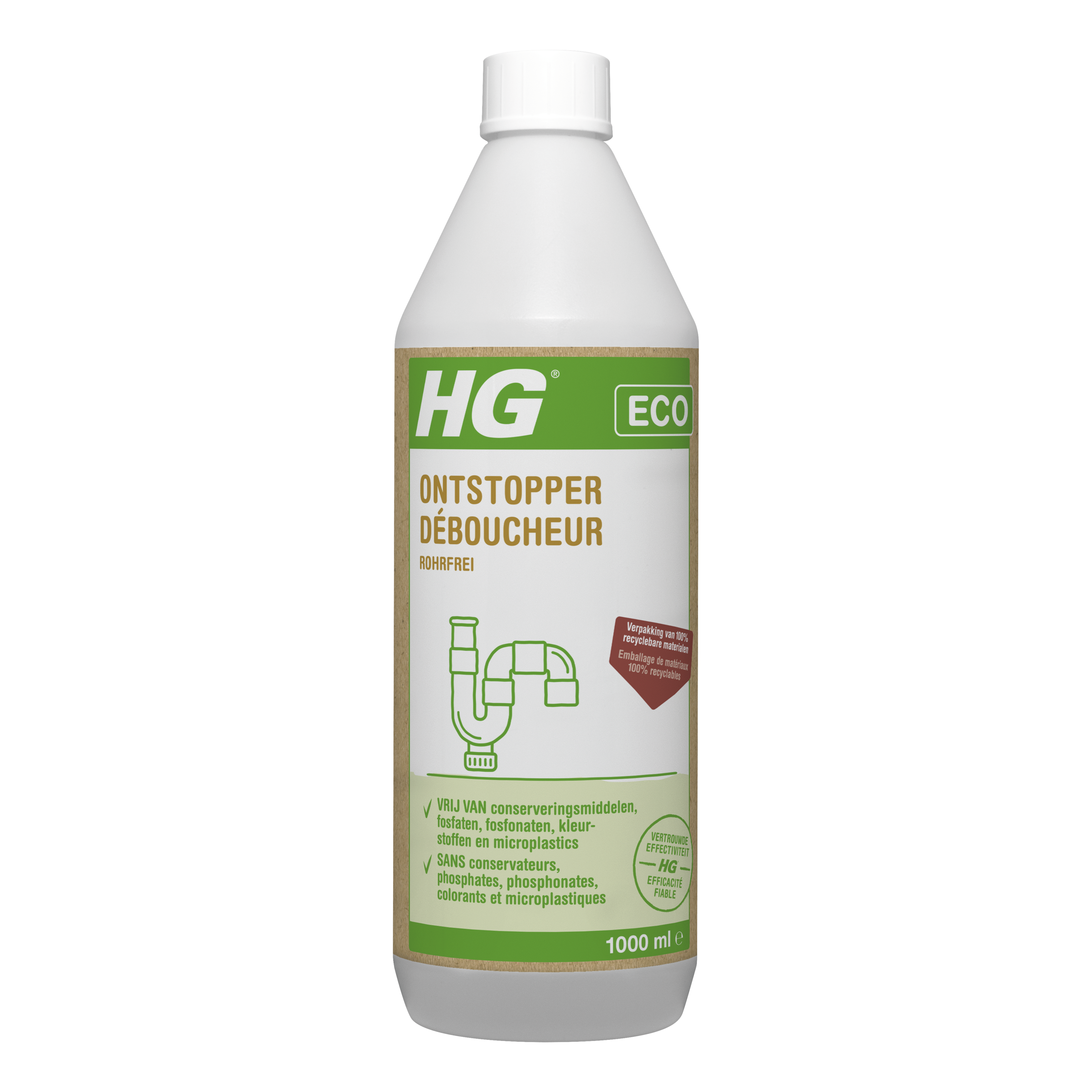 HG Eco ontstopper 1.00 Liter