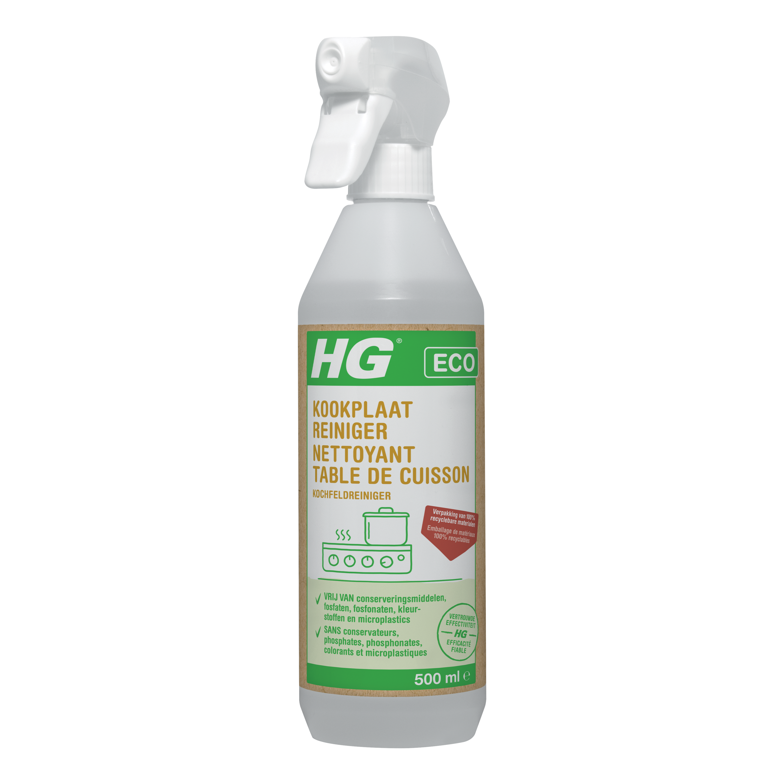 HG Eco kookplaatreiniger 500.00 Milliliter