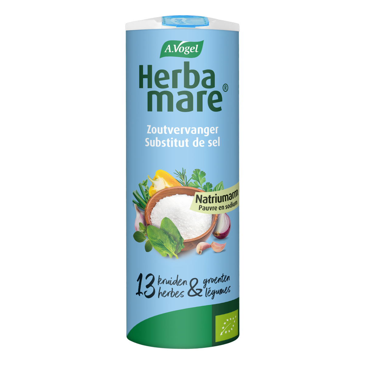 A Vogel Herbamare dieetzout natriumarm bio 125.00 Gram