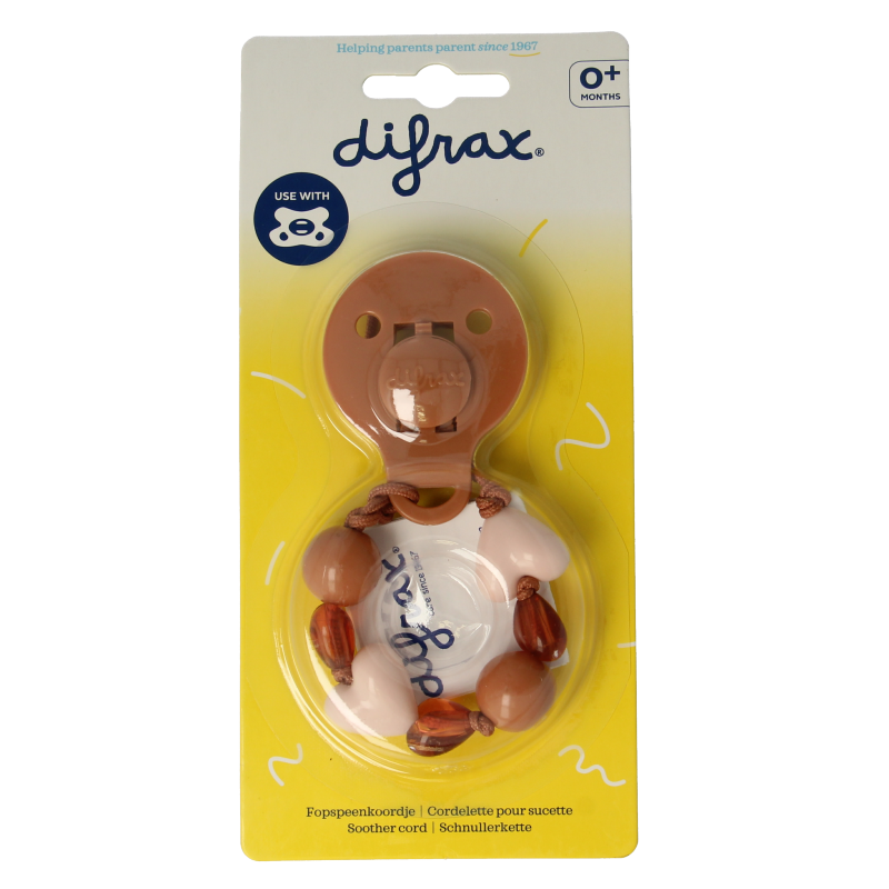 Difrax Fopspeen hartjes ketting 1 Stuks