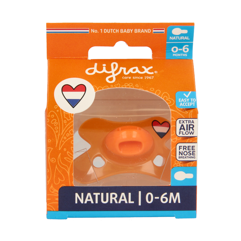 Difrax Fopspeen 0-6 maanden  1 Stuks