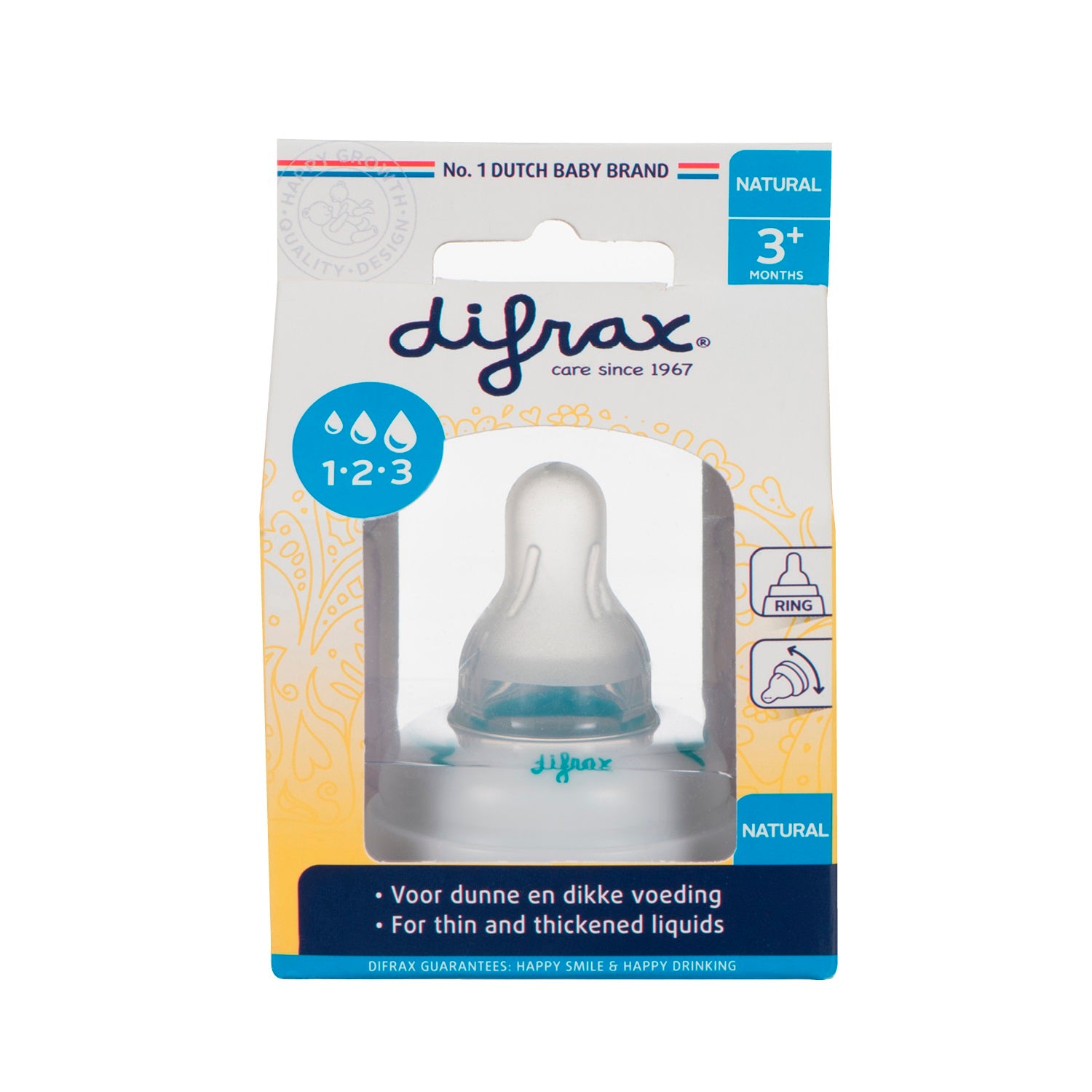 Difrax 1-2-3 Ring smal/groot 1 Stuks