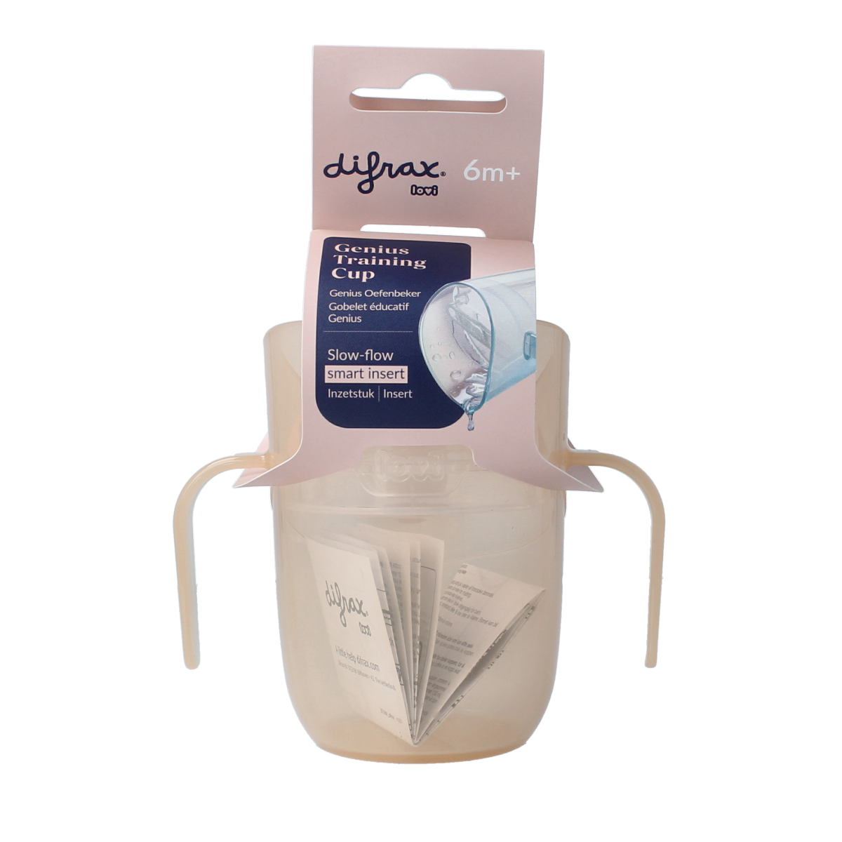 Difrax Lovi genius oefenbeker nude 1.00 Stuks