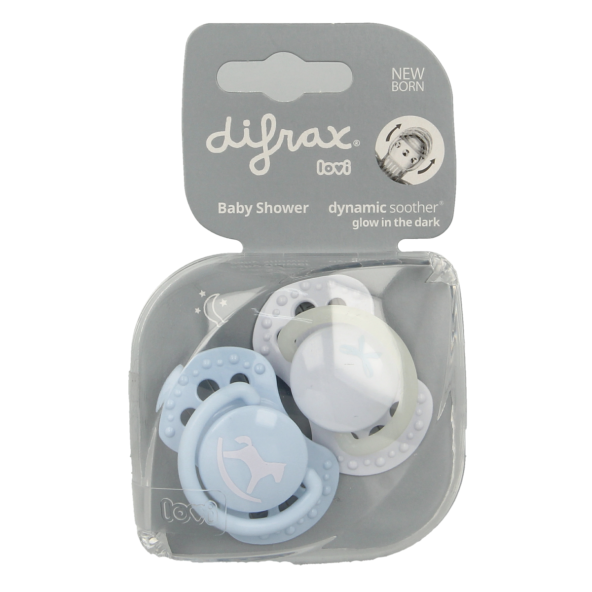 Difrax Lovi fopspeen newborn assorti 1.00 Stuks