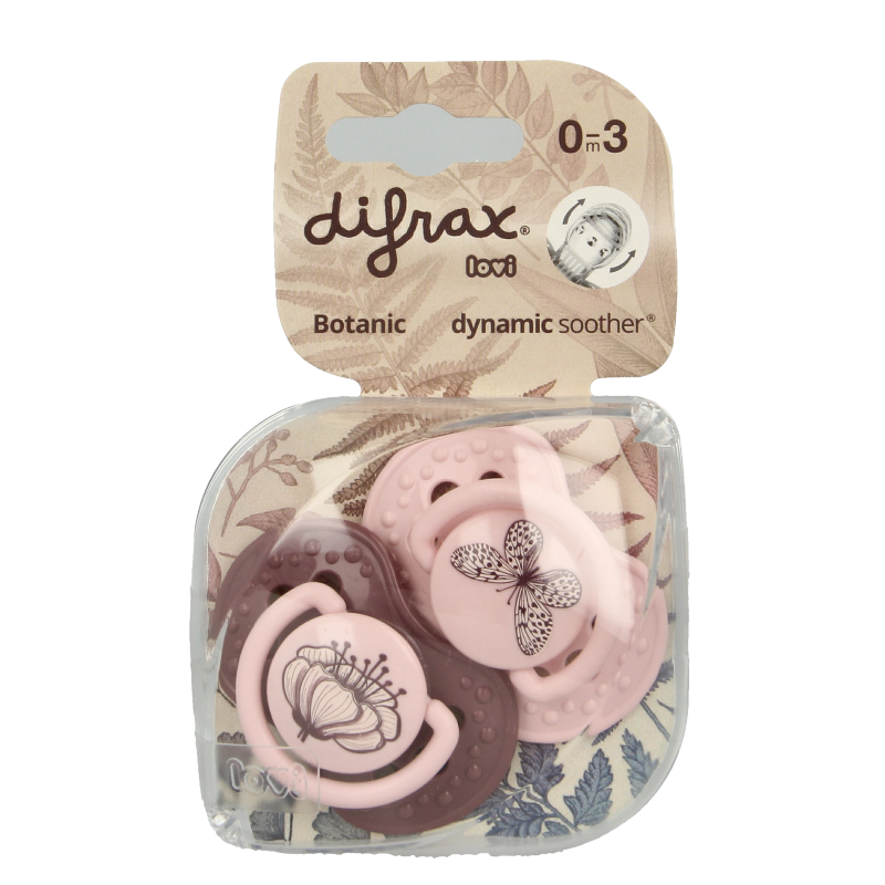 Difrax Lovi fopspeen botanic 0-3 maanden 1 Stuks