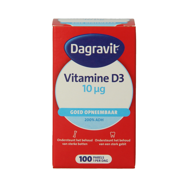 Dagravit Vitamine D pearls 400IU 100 Stuks