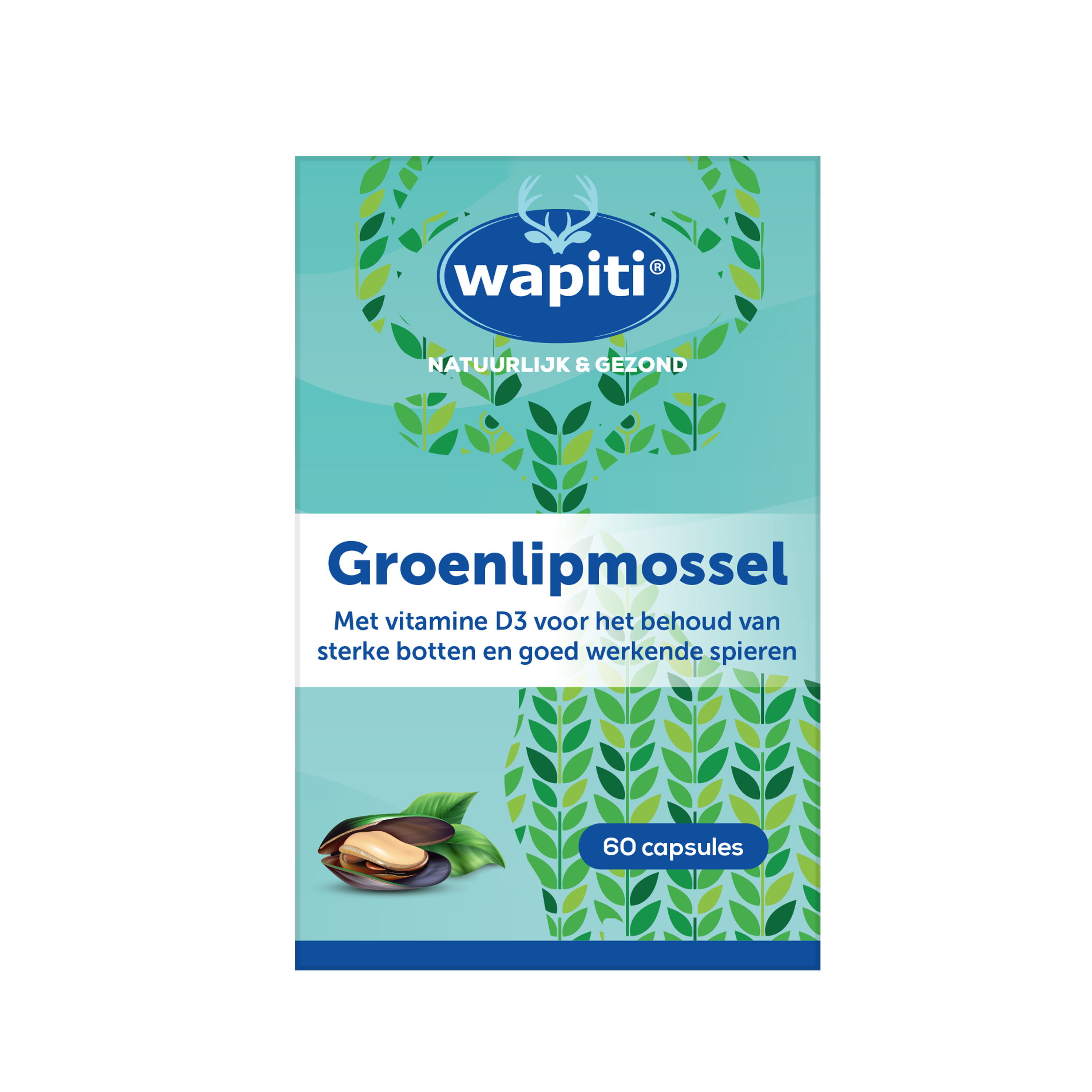 Wapiti Groenlipmossel extract 60 Capsules