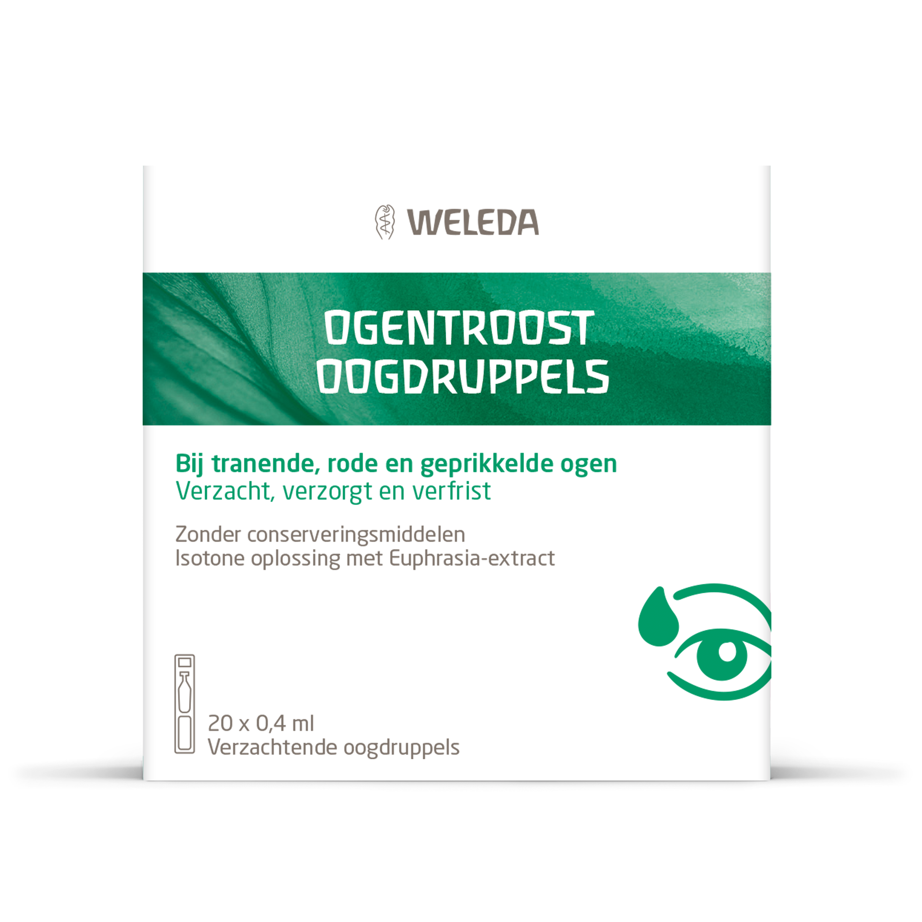 Weleda Ogentroost oogdruppels 0.4ml 20 Ampullen