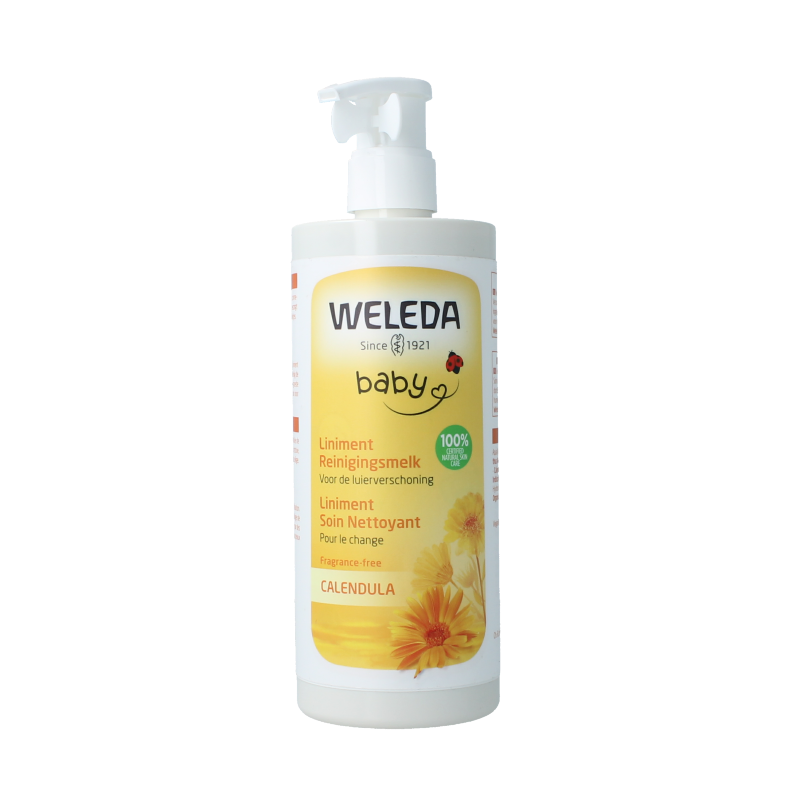 Weleda Calendula liniment reinigingsmelk vegan 400 Milliliter