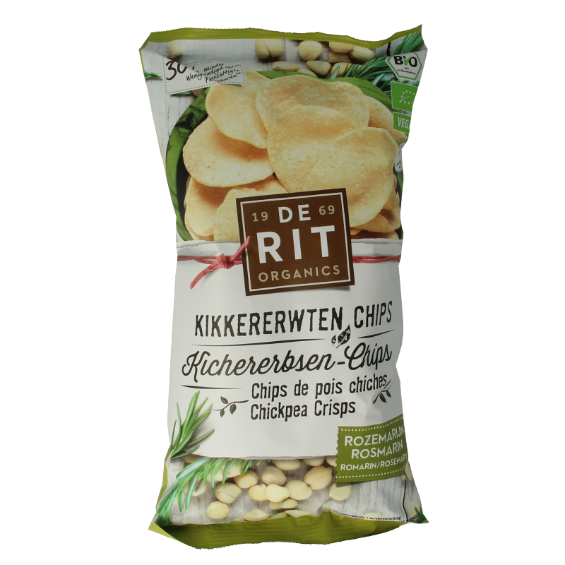 De Rit Kikkererwtenchips rozemarijn bio 75 Gram