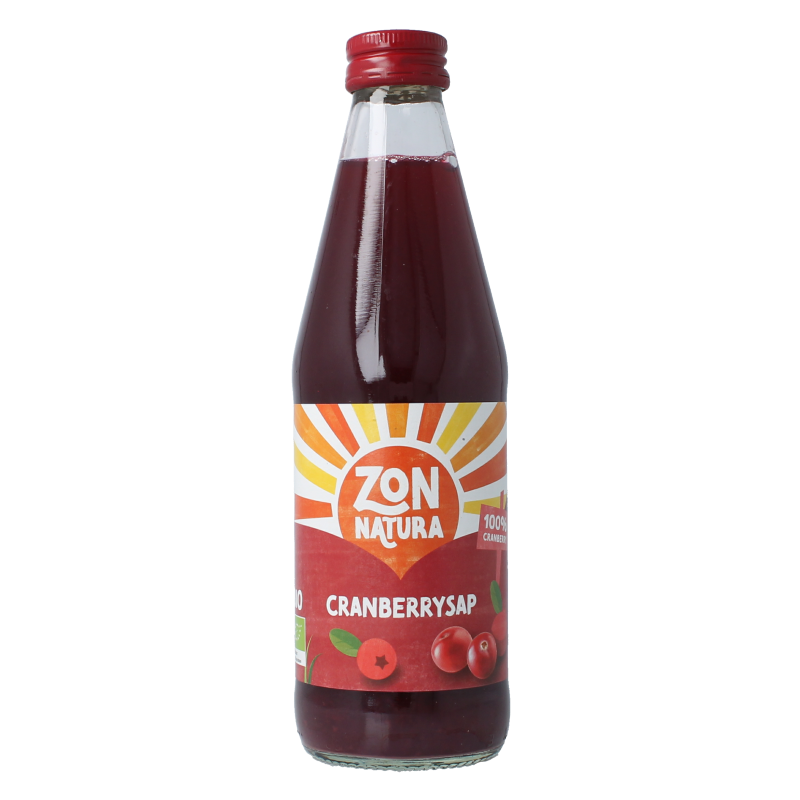 Zonnatura Cranberrysap puur bio 330 Milliliter