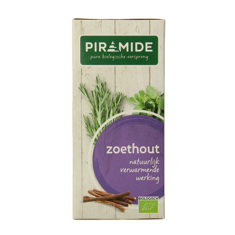 Piramide Zoethout thee eko bio 20 Zakjes