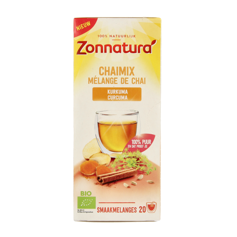 Zonnatura Chai mix kurkuma bio 20 Sachets