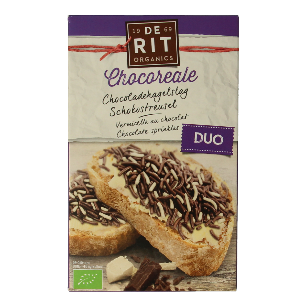 De Rit Chocoreale hagelslag mix bio 225.00 Gram