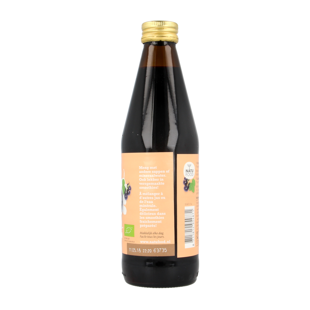 Natufood Zwarte bes oersap vitaal bio 330.00 Milliliter