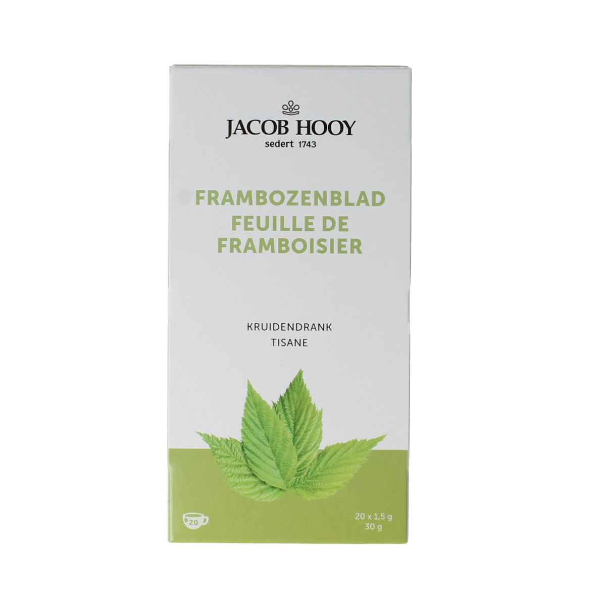 Jacob Hooy Kruidendrank frambozenblad 20.00 Zakjes