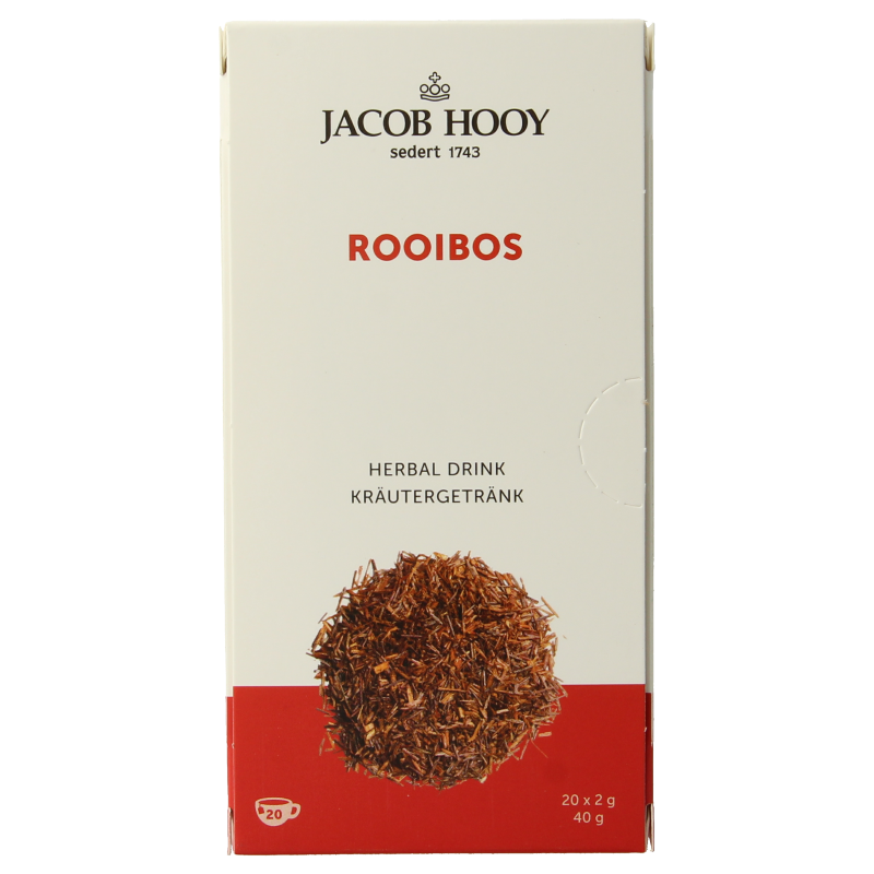 Jacob Hooy Rooibos thee 20 Zakjes