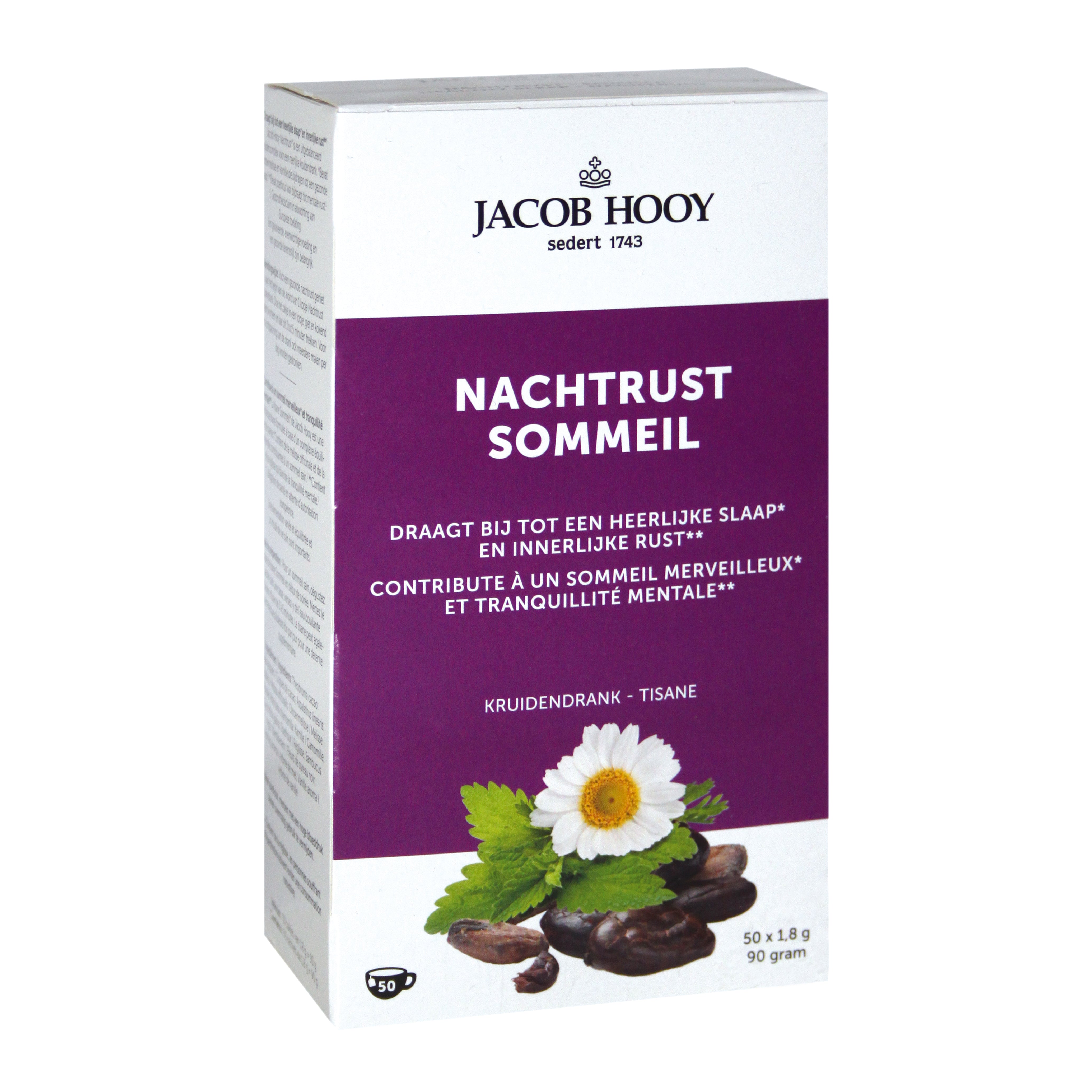 Jacob Hooy Nachtrust theezakjes 50.00 Zakjes
