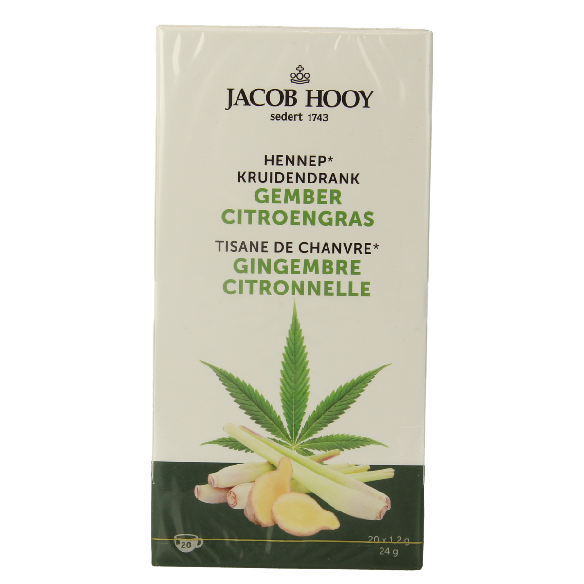 Jacob Hooy Hennep gember citroengras 12.00 Stuks