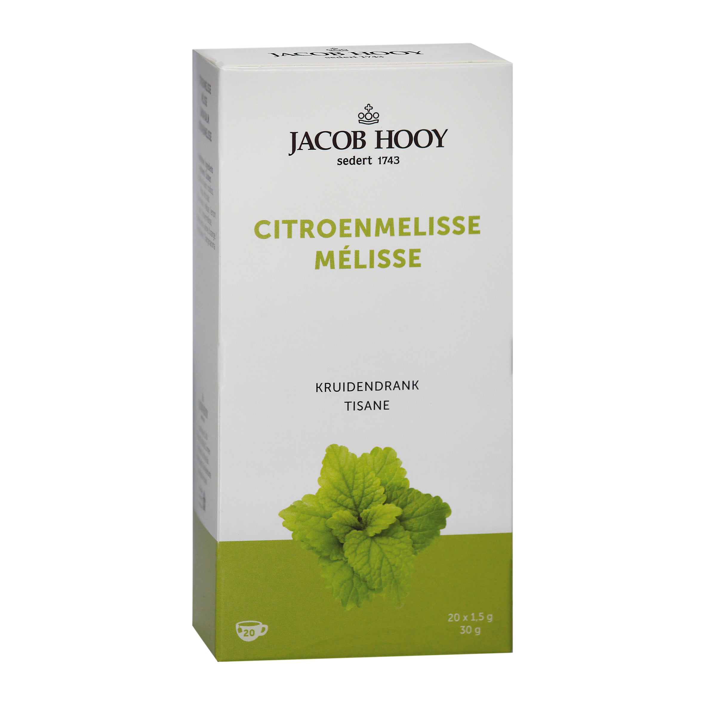 Jacob Hooy Citroenmelisse theezakjes gold 20 Zakjes