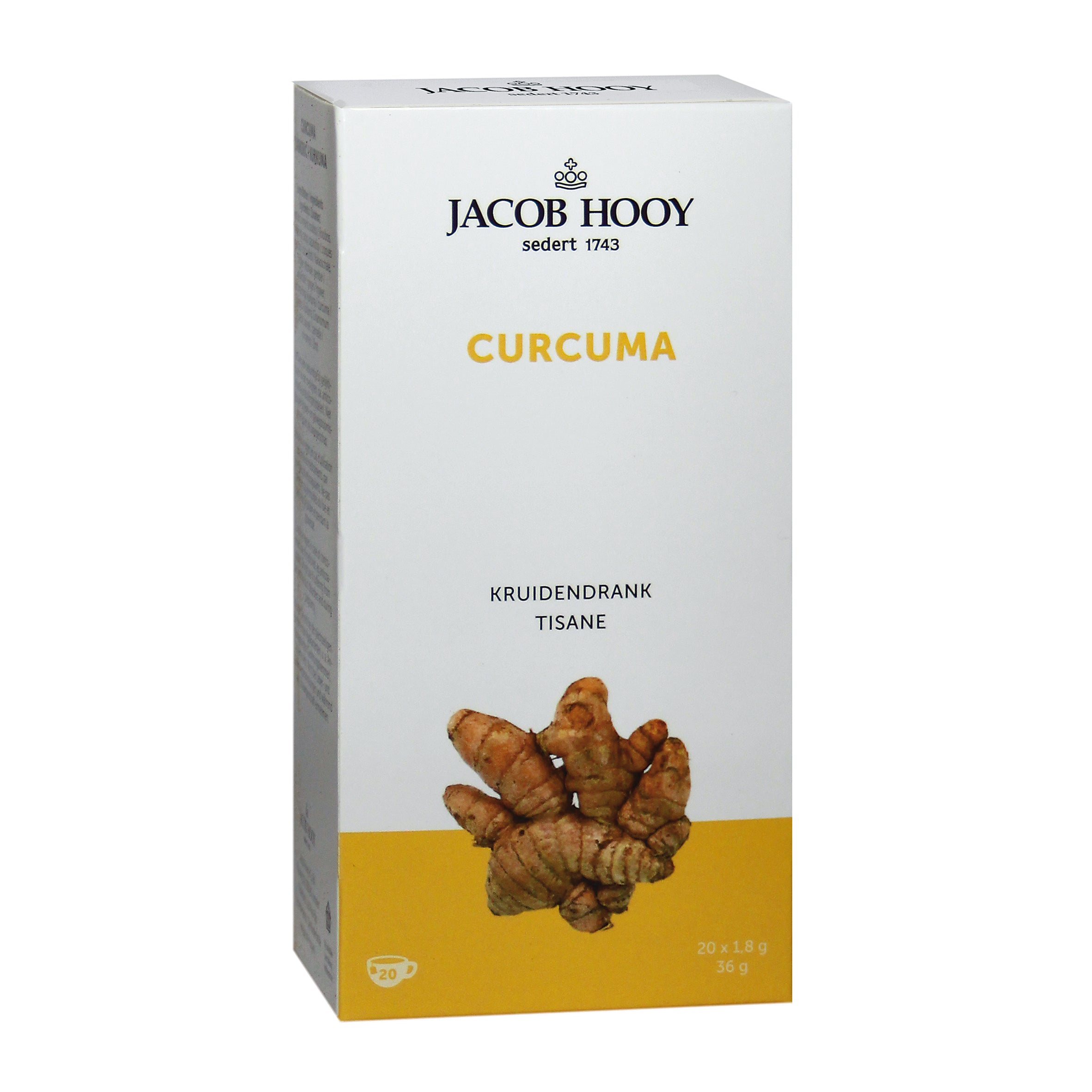 Jacob Hooy Curcuma theezakjes gold 20 Zakjes