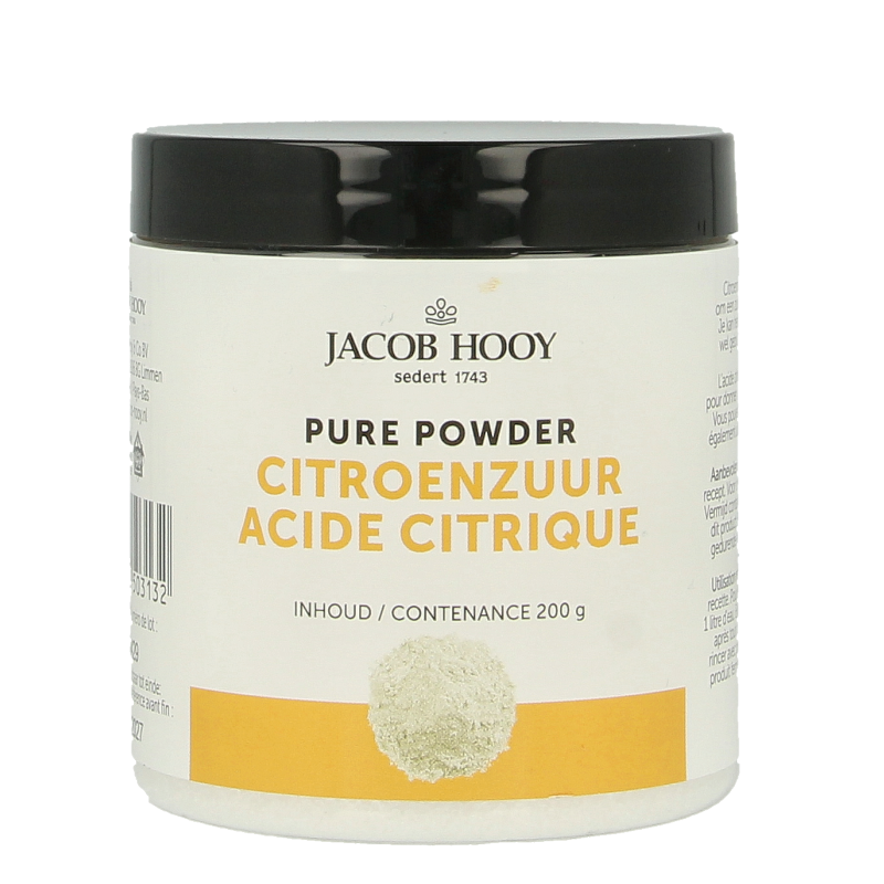 Jacob Hooy Citroenzuur pot 200 Gram