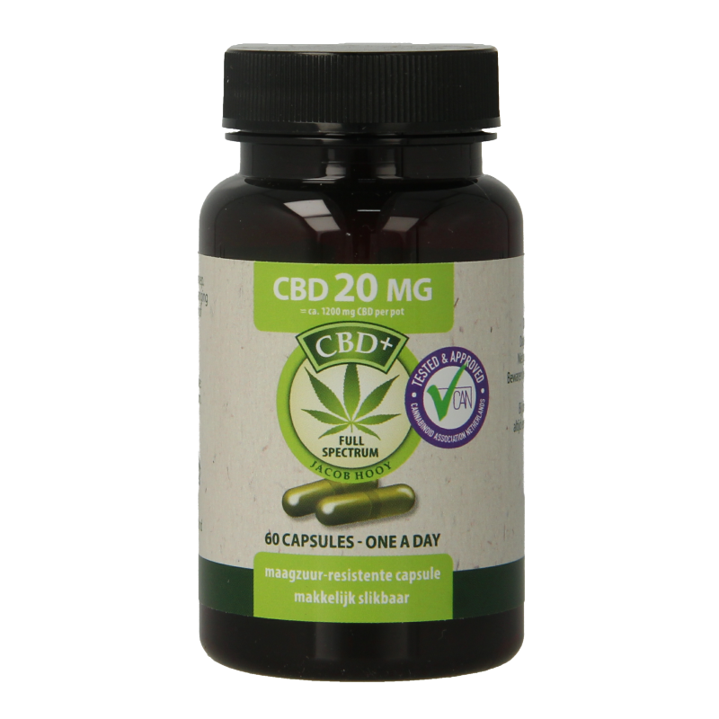 Jacob Hooy CBD Capsules 20mg 60 Capsules