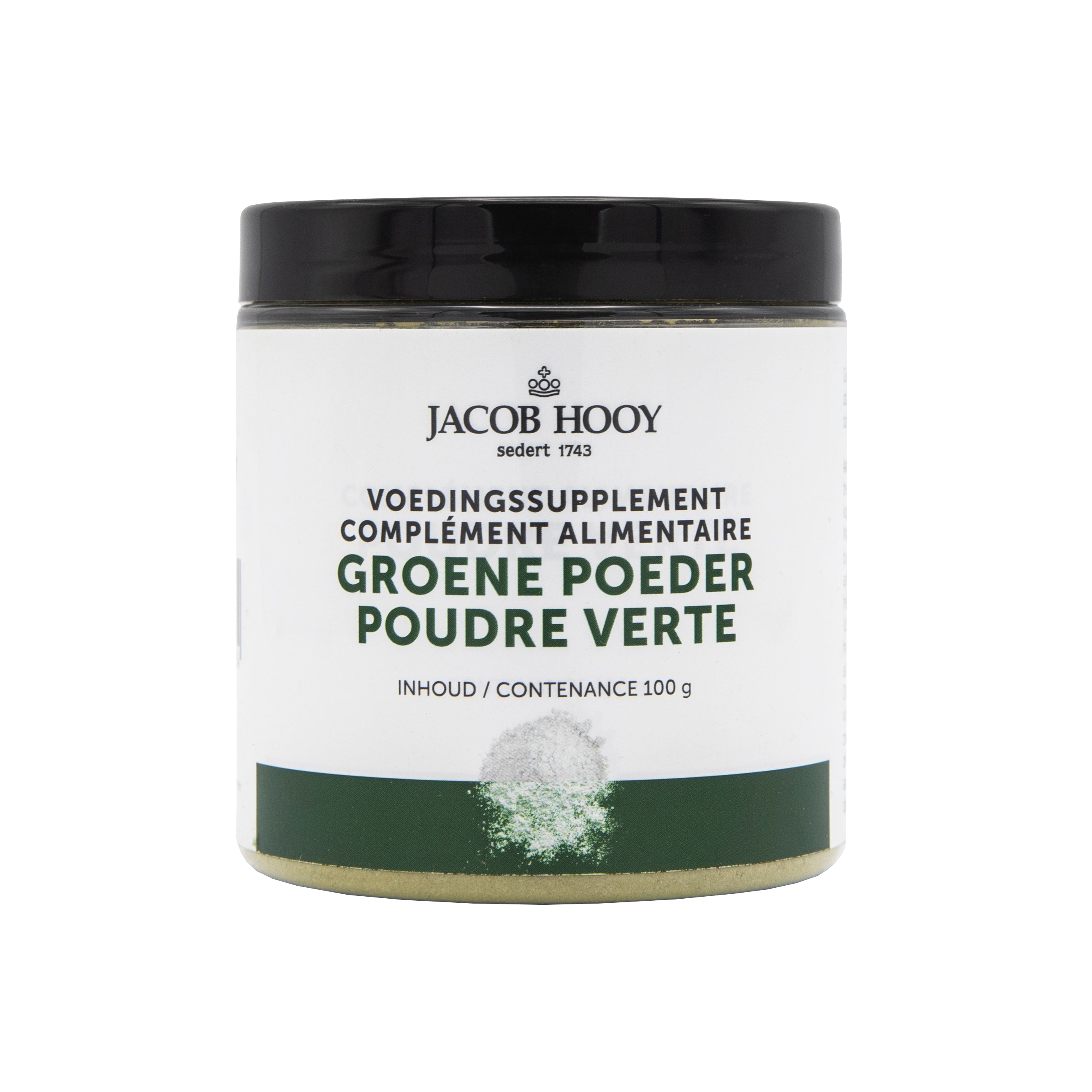 Jacob Hooy Groene poeder pot 100 Gram