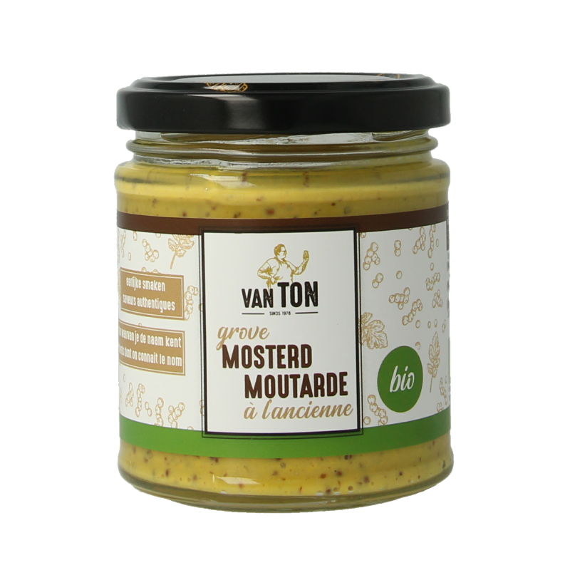Van Ton Mosterd grof bio 170 Gram