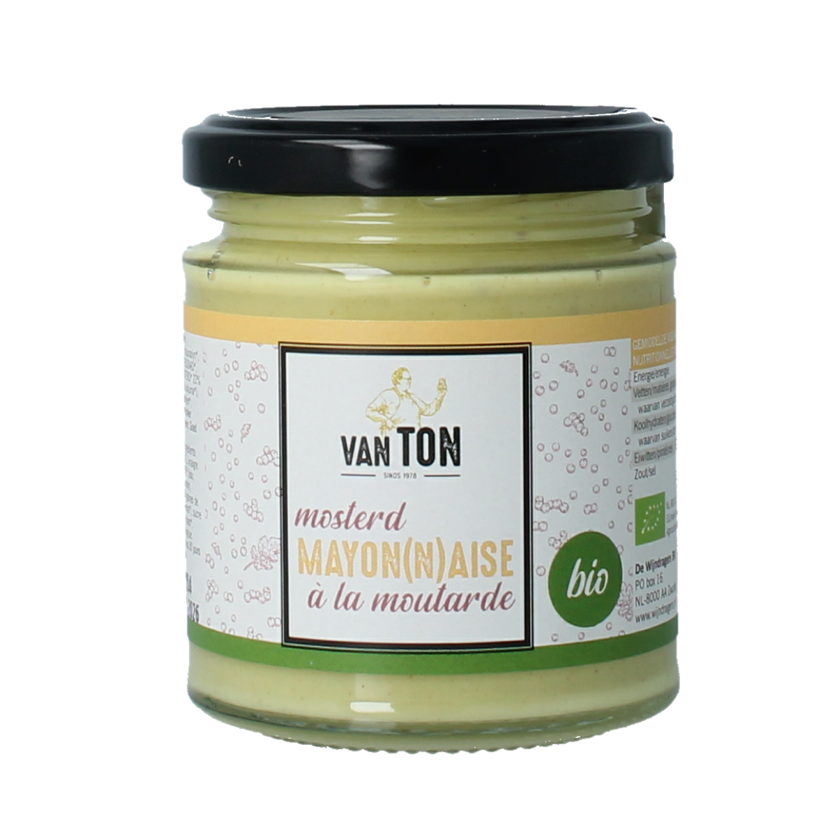 Van Ton Mosterd mayonaise bio 190.00 Milliliter