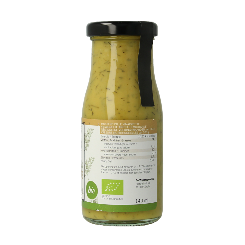 Van Ton Mosterd dille dressing bio 150.00 Milliliter