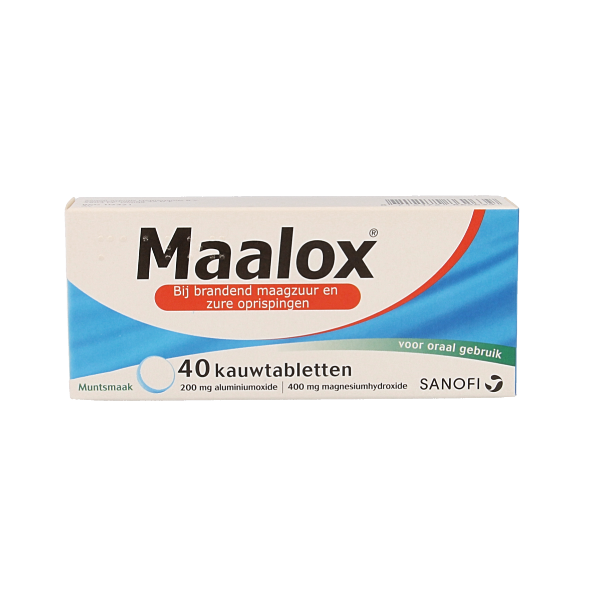 Maalox Kauwtabletten 200/400mg 40.00 Kauwtabletten