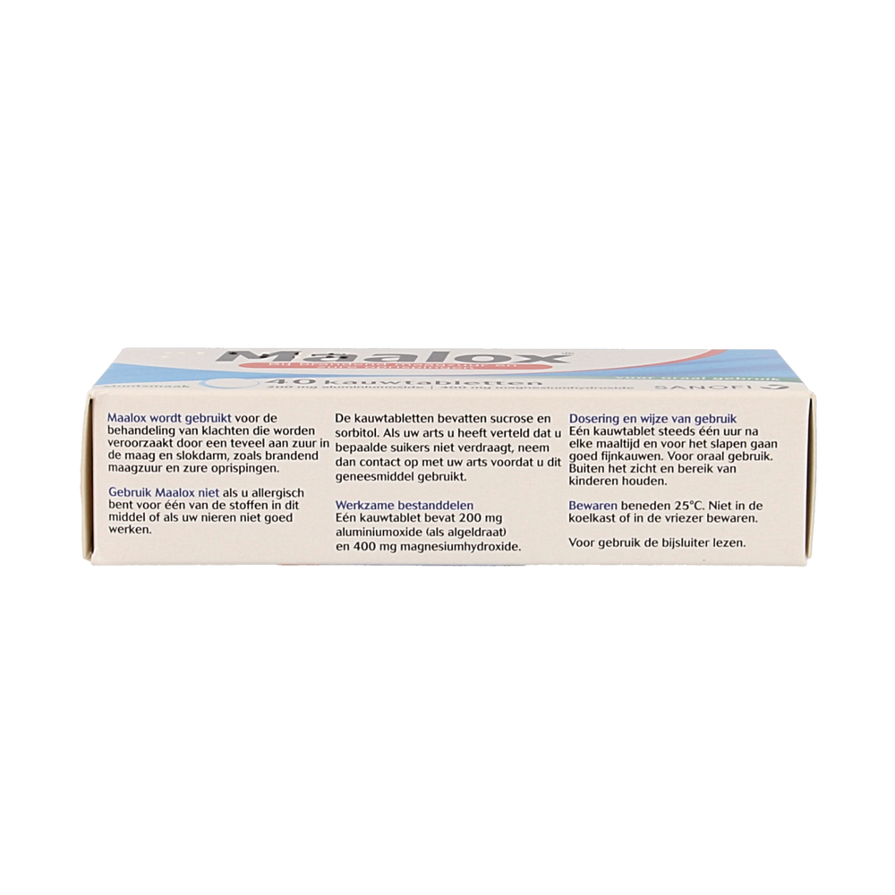 Maalox Kauwtabletten 200/400mg 40.00 Kauwtabletten
