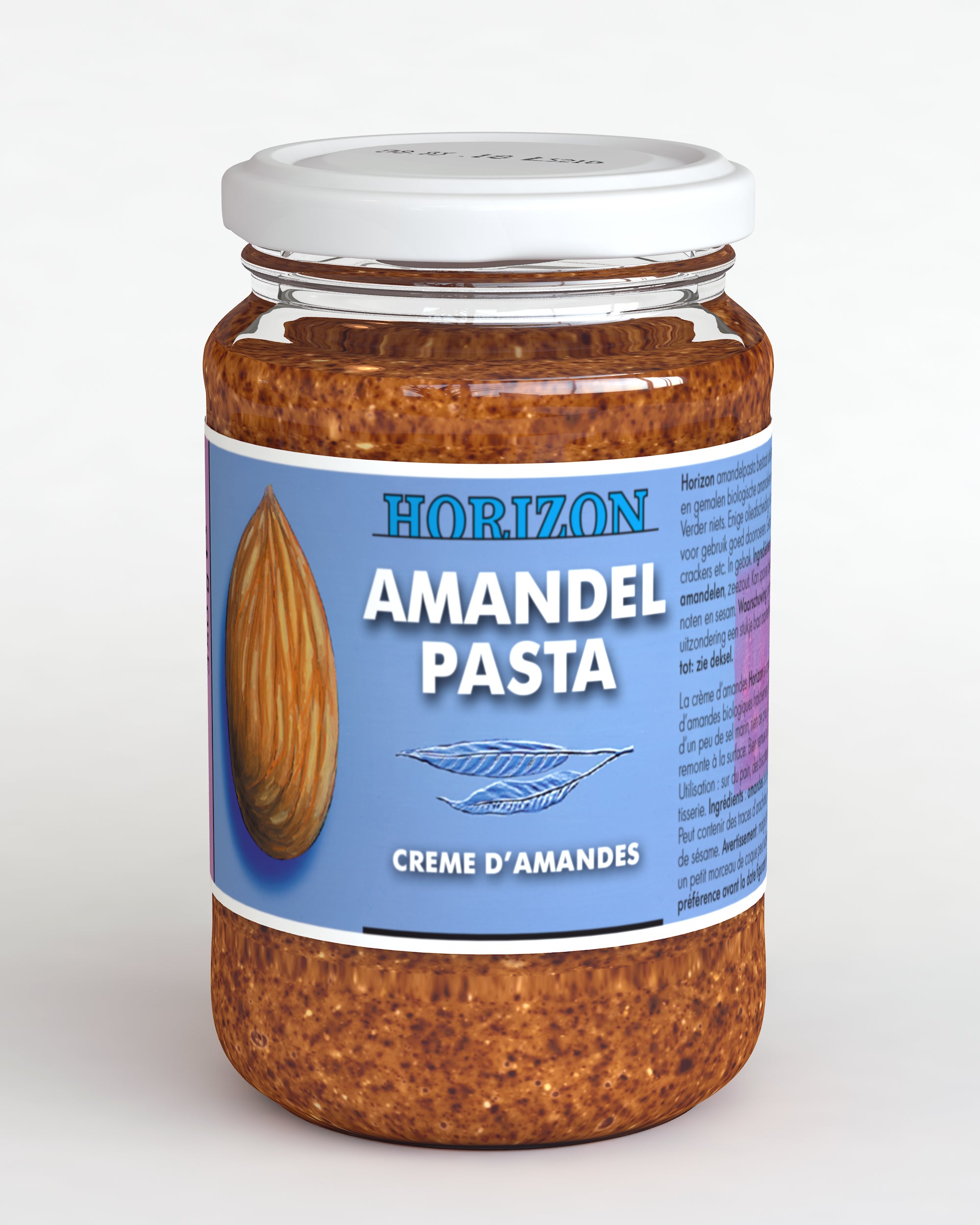 Horizon Amandelpasta met zeezout eko bio 350.00 Gram