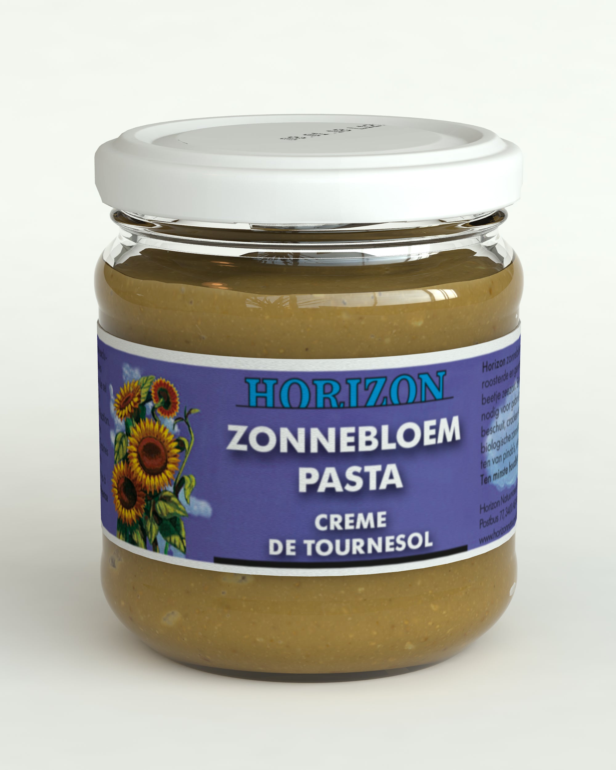 Horizon Zonnebloempasta met zeezout eko bio 175 Gram