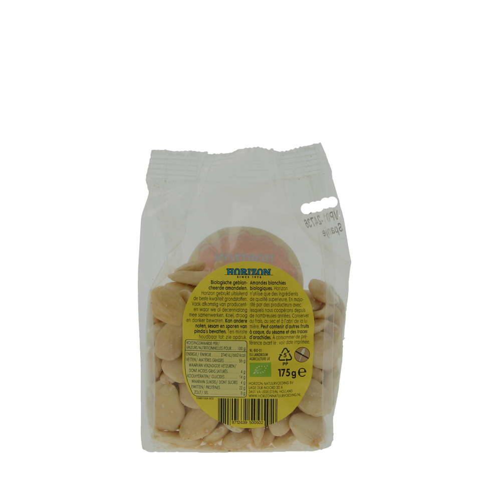 Horizon Amandelen geblancheerd bio 175.00 Gram