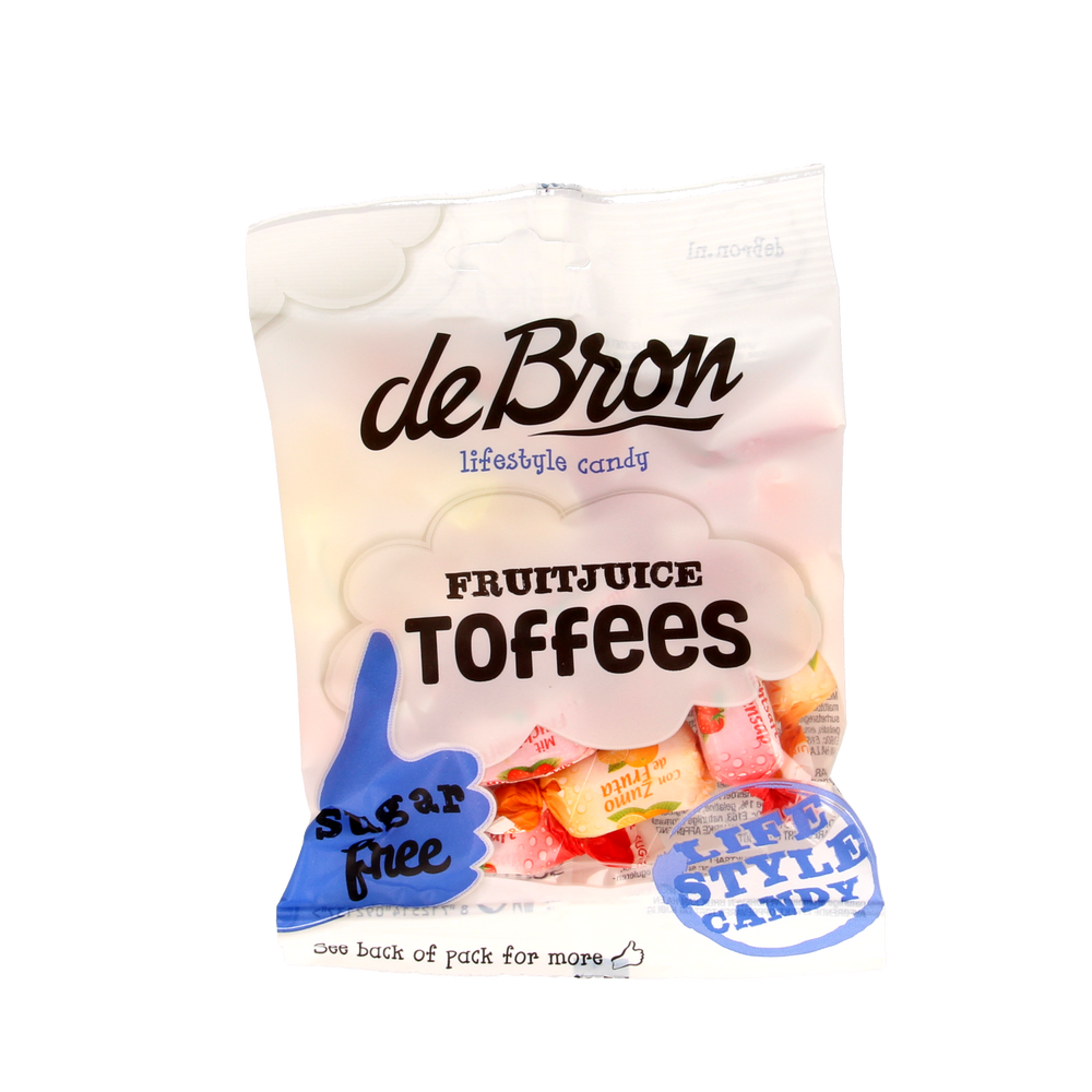 De Bron Fruit toffee suikervrij 90.00 Gram