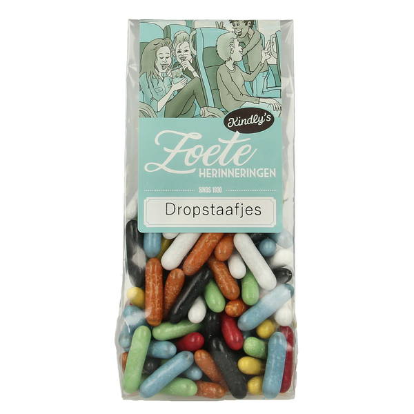 Kindly's Dropstaafjes zoete herinneringen 170.00 Gram