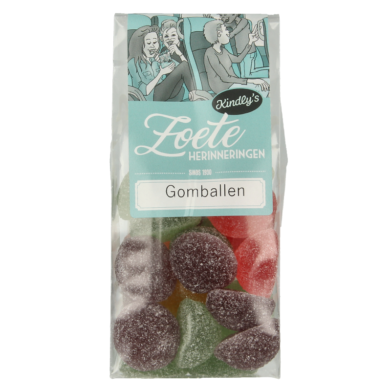 Kindly's Gomballen zoete herinneringen 165 Gram
