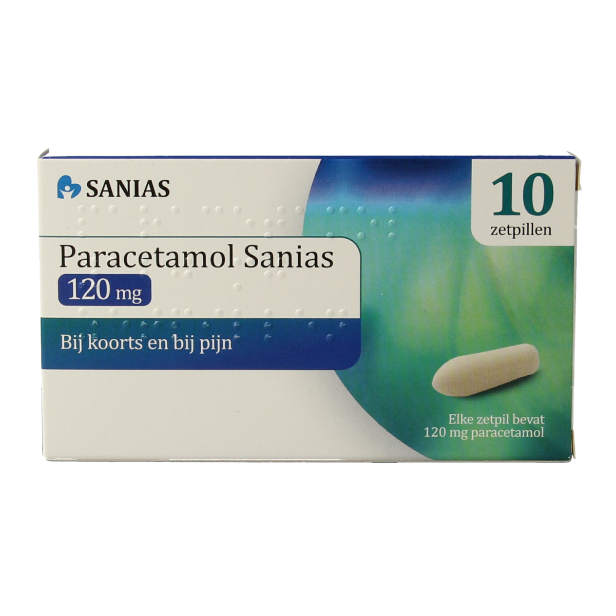 Sanias Paracetamol 120mg 10.00 Zetpillen