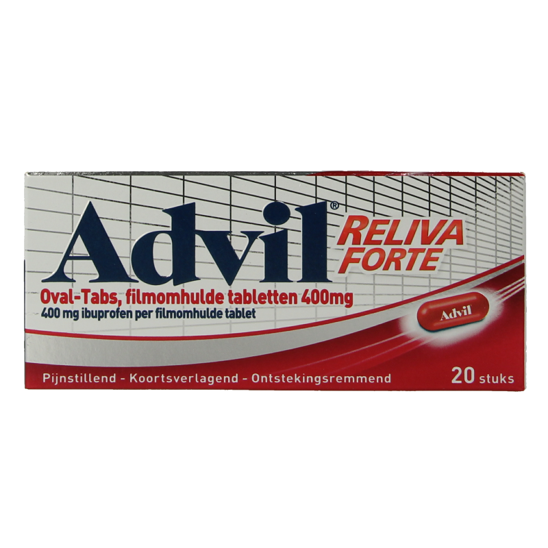 Advil Reliva forte 400mg ovaal blister 20 Dragees
