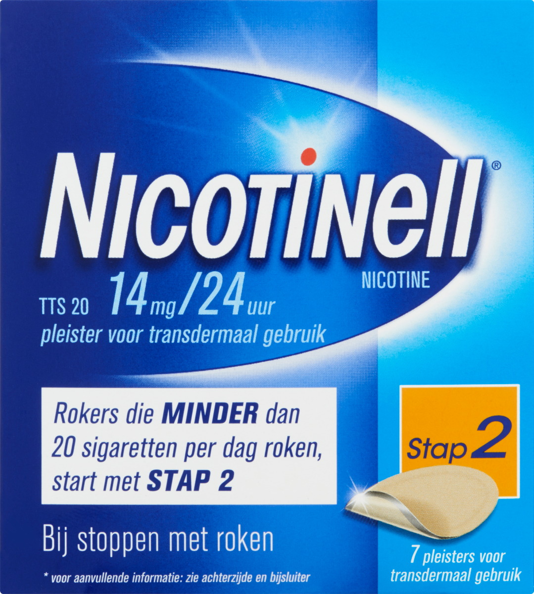 Nicotinell TTS20 14mg 7.00 Stuks