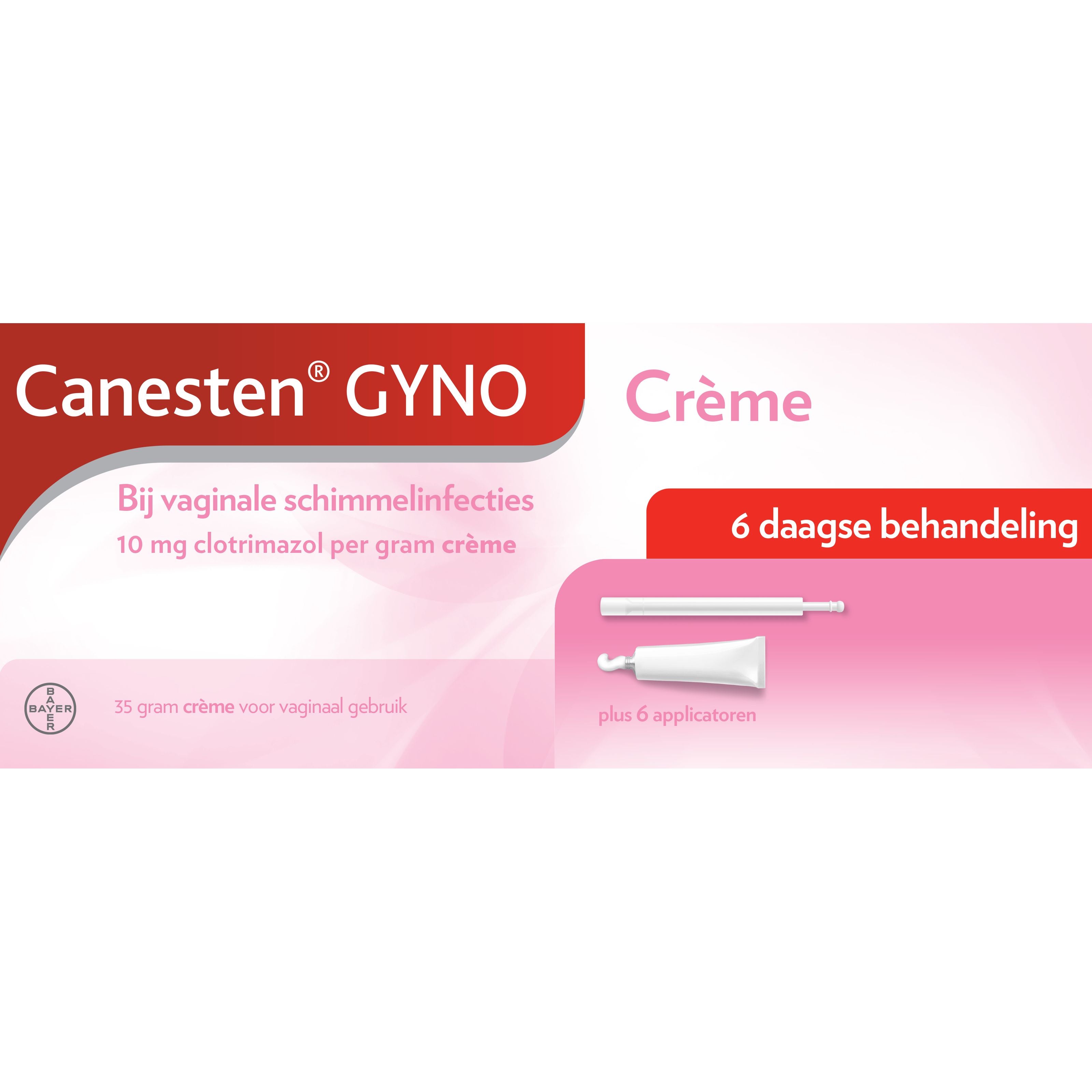 Canesten Gyno creme (6 applicaties) 35.00 Gram