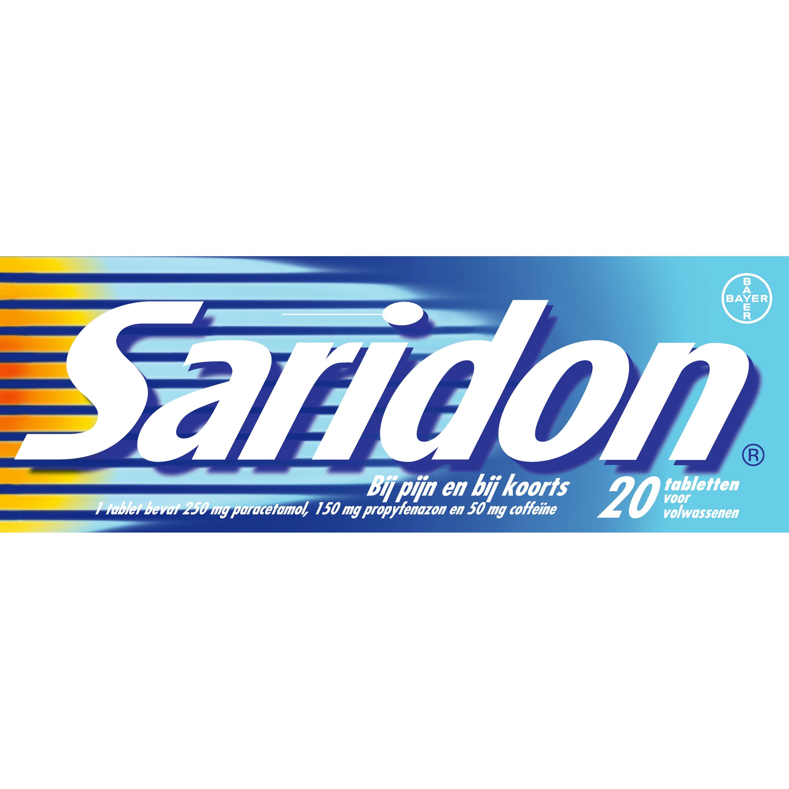 Saridon Pijnstillend en koortsverlagend 20.00 Tabletten
